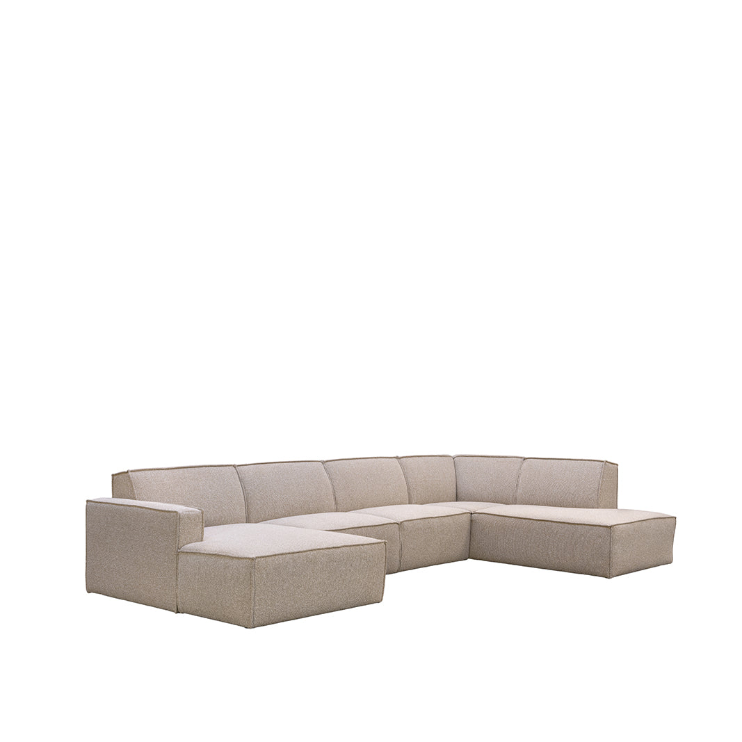 LABEL51 Bank Kay - Naturel - Boucle - Rechts Voorstaand