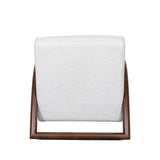 LABEL51 Fauteuil Viggo - Naturel - Geweven - Walnoot Houten Frame