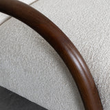 LABEL51 Fauteuil Viggo - Naturel - Geweven - Walnoot Houten Frame