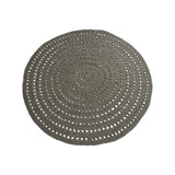LABEL51 Vloerkleden Knitted - Army - Katoen - 150x150 cm - Rond