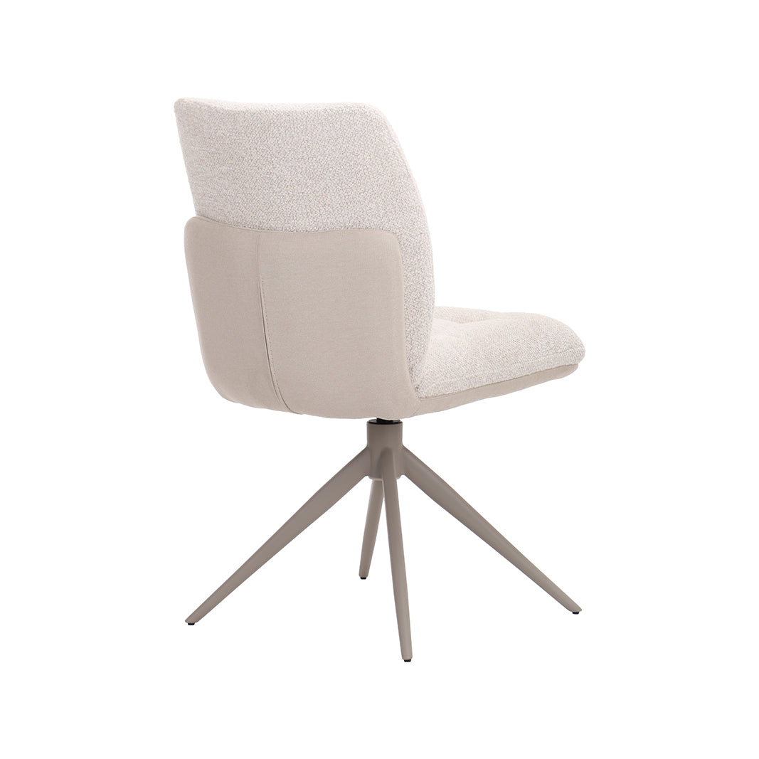 LABEL51 Eetkamerstoel No Way - Naturel - Superb - Taupe Metaal