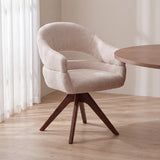 LABEL51 Eetkamerstoel Sofia - Naturel - Cremona - Espresso Hout