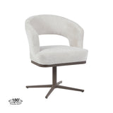 LABEL51 Eetkamerstoel Monaco - Naturel - Tresor - Brons Metaal