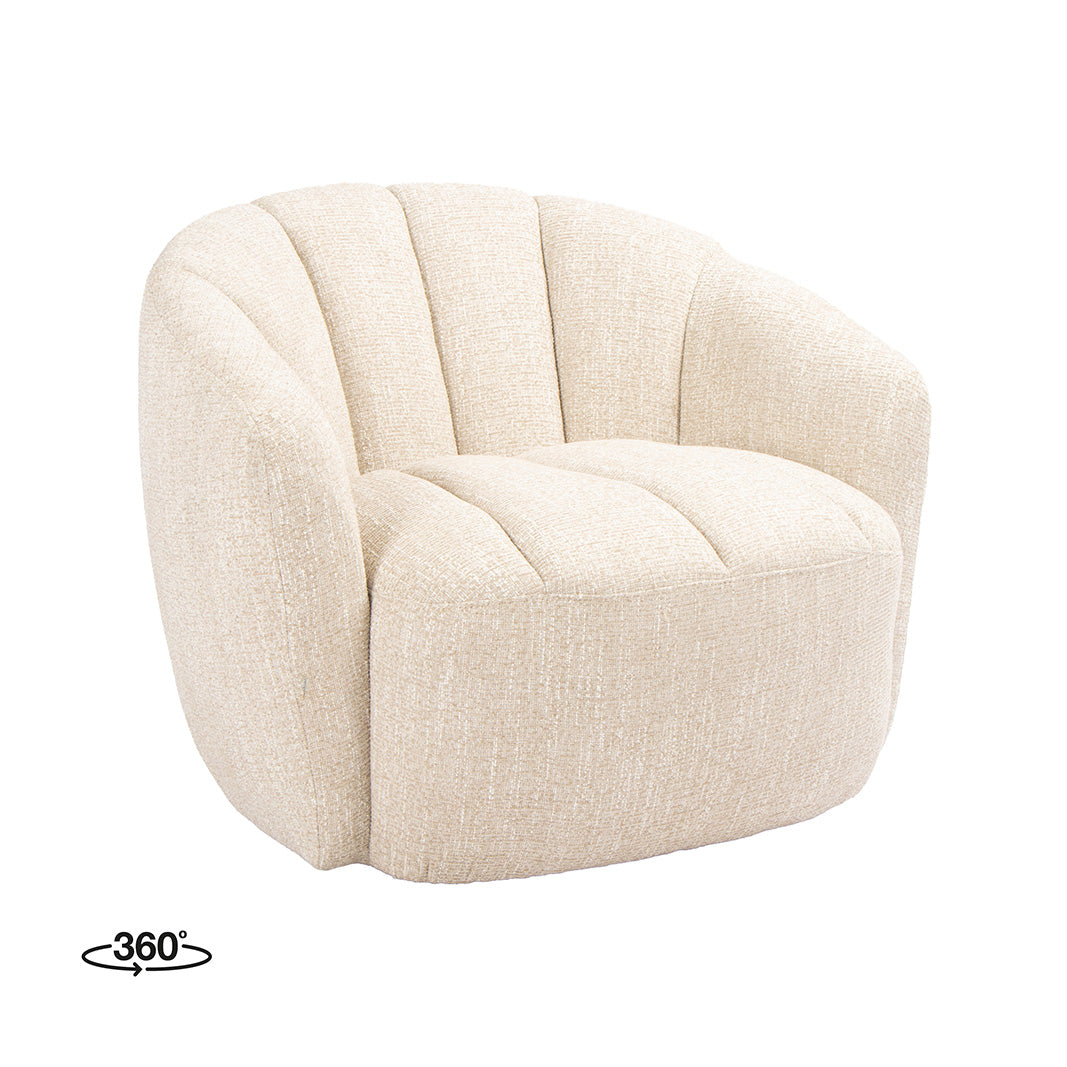 LABEL51 Fauteuil Marvito - Naturel - Rustic Weave - One Size