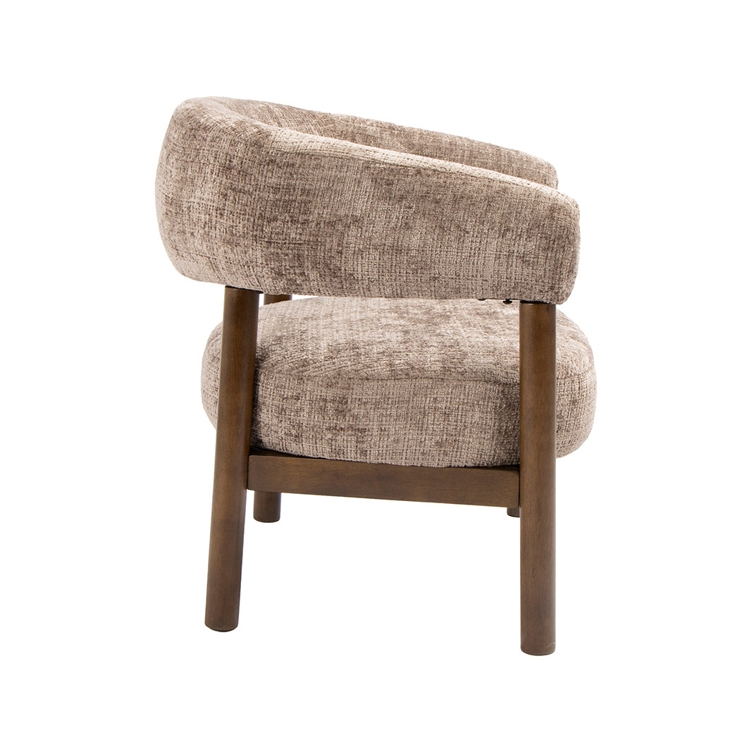 LABEL51 Fauteuil Alegra - Taupe - Cremona - One Size