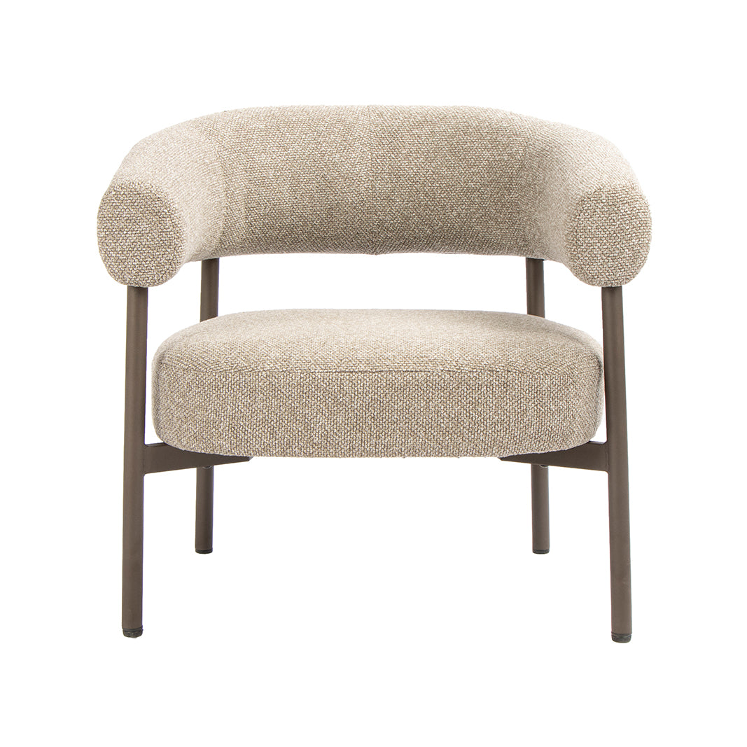 LABEL51 Fauteuil Delfina - Mushroom - Royal Boucle - One Size