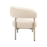 LABEL51 Fauteuil Delfina - Naturel - Royal Boucle - One Size