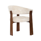 LABEL51 Eetkamerstoel Nice - Naturel - Cremona - Walnoot Hout