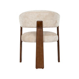 LABEL51 Eetkamerstoel Nice - Naturel - Cremona - Walnoot Hout
