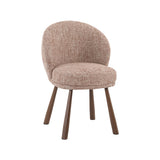 LABEL51 Eetkamerstoel Haya - Blush - Pure Weave - Walnoot Metaal