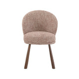 LABEL51 Eetkamerstoel Haya - Blush - Pure Weave - Walnoot Metaal
