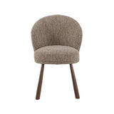 LABEL51 Eetkamerstoel Haya - Taupe - Pure Weave - Walnoot Metaal