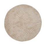 LABEL51 Vloerkleden Nilo - Beige - Polyester - 200x200 cm - Rond