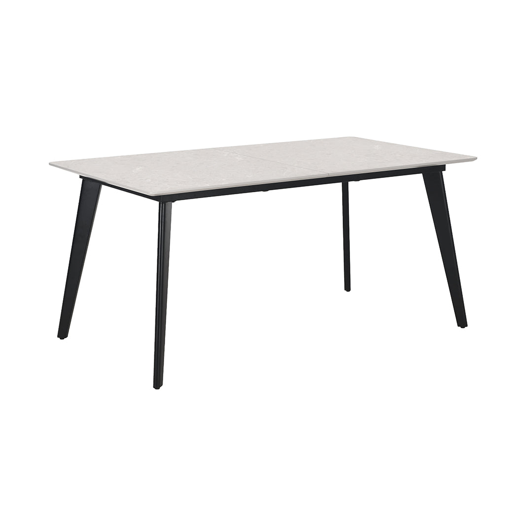 LABEL51 Eetkamertafel Japandi Slim - Beige - Marmer - 160/200x100 cm