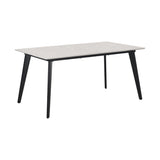 LABEL51 Eetkamertafel Japandi Slim - Beige - Marmer - 160/200x100 cm