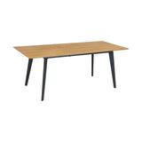 LABEL51 Eetkamertafel Japandi Slim - Naturel - Eiken - 160/200x100 cm