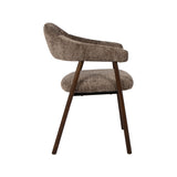 LABEL51 Eetkamerstoel Maren - Taupe - Cremona - Walnoot Hout