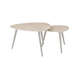 LABEL51 Salontafel Alba - Naturel - Metaal - 84 cm