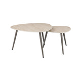 LABEL51 Salontafel Alba - Naturel - Keramiek - 84 cm