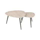 LABEL51 Salontafel Alba - Naturel - Keramiek - 84 cm