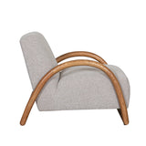 LABEL51 Fauteuil Viggo - Naturel - Royal Boucle - Naturel Hout