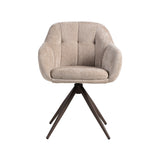 LABEL51 Eetkamerstoel Esma - Clay - Elite - Brons Metalen Frame