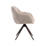 LABEL51 Eetkamerstoel Esma - Clay - Elite - Brons Metalen Frame