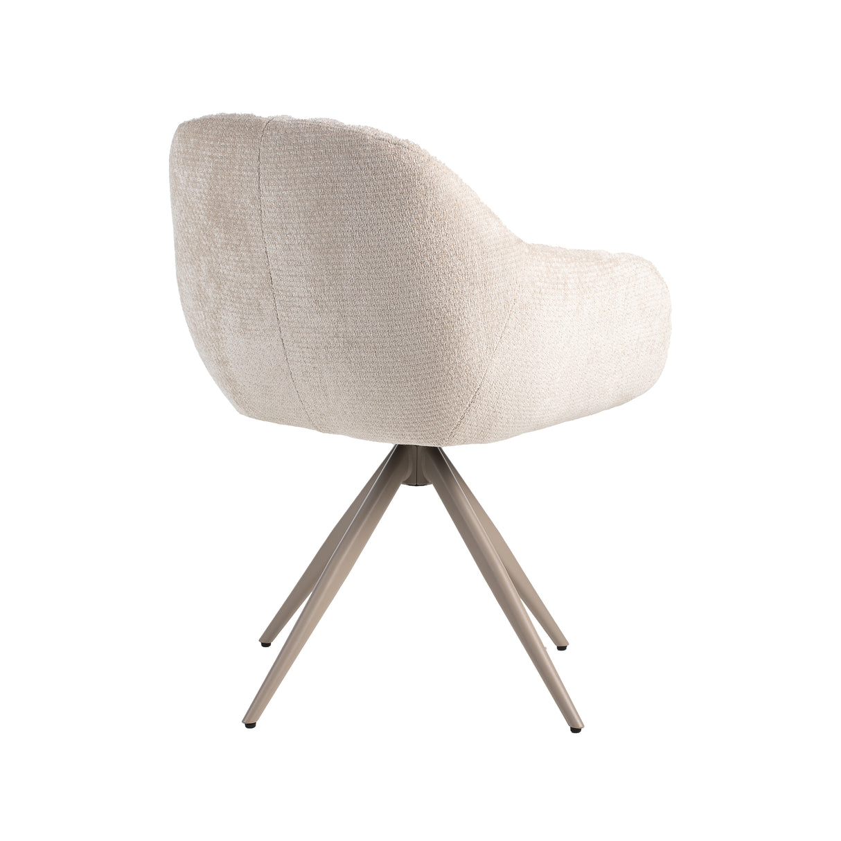 LABEL51 Eetkamerstoel Esma - Naturel - Elite - Taupe Metalen Frame van LABEL51 – Luxe comfort op maat van PureWonen. Vraag naar de beste prijs.
