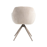 LABEL51 Eetkamerstoel Esma - Naturel - Elite - Taupe Metalen Frame van LABEL51 – Luxe comfort op maat van PureWonen. Vraag naar de beste prijs.