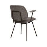 LABEL51 Eetkamerstoel Loreto - Mushroom - Royal Boucle - Brons Metalen Frame