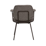 LABEL51 Eetkamerstoel Loreto - Mushroom - Royal Boucle - Brons Metalen Frame