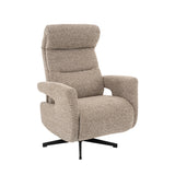 LABEL51 Fauteuil Copenhagen - Mushroom - Royal Boucle - Manueel Verstelbaar