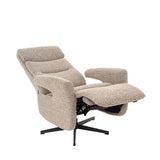 LABEL51 Fauteuil Copenhagen - Mushroom - Royal Boucle - Manueel Verstelbaar