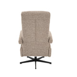 LABEL51 Fauteuil Copenhagen - Mushroom - Royal Boucle - Manueel Verstelbaar