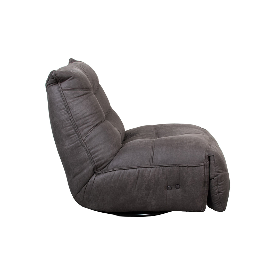 LABEL51 Fauteuil Powernap Station - Antraciet - Micro Suede - One Size