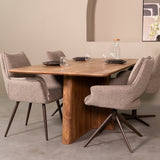 LABEL51 Eetkamertafel Scott - Nature Smooth - Mangohout - 220 cm