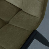 LABEL51 Eetkamerstoel Noor - Moss - Micro Suede - Zwart Metalen Frame