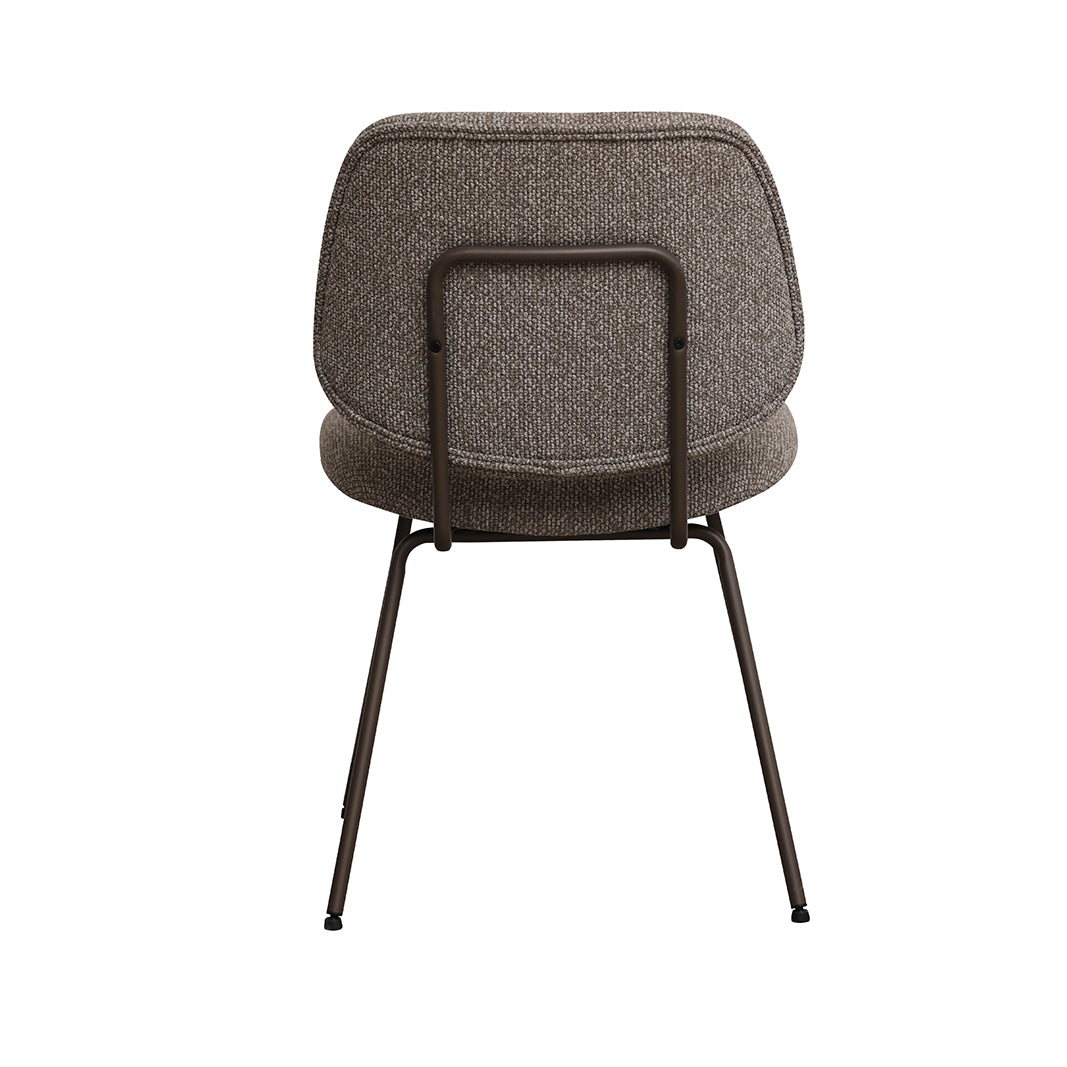 LABEL51 Eetkamerstoel I_Ravenna - Mushroom - Royal Boucle - One size