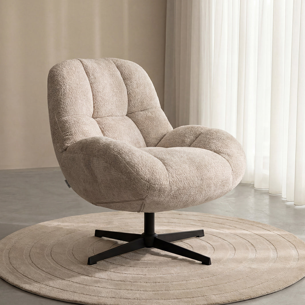 LABEL51 Fauteuil Huxley - Naturel - Elite - One Size