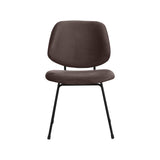 LABEL51 Eetkamerstoel Bello - Taupe - Fluweel - Zwart Metalen Frame