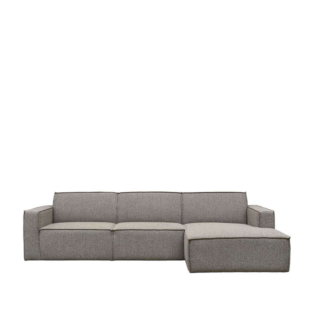 LABEL51 Hoekbank Kay - Mushroom - Royal Boucle - Rechts Voorstaand