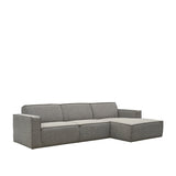 LABEL51 Hoekbank Kay - Mushroom - Royal Boucle - Rechts Voorstaand