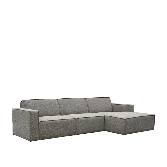 LABEL51 Hoekbank Kay - Mushroom - Royal Boucle - Rechts Voorstaand