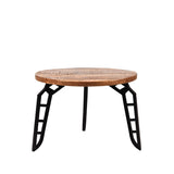 LABEL51 Salontafel Flintstone - Rough - Mangohout - 60 cm - Rond