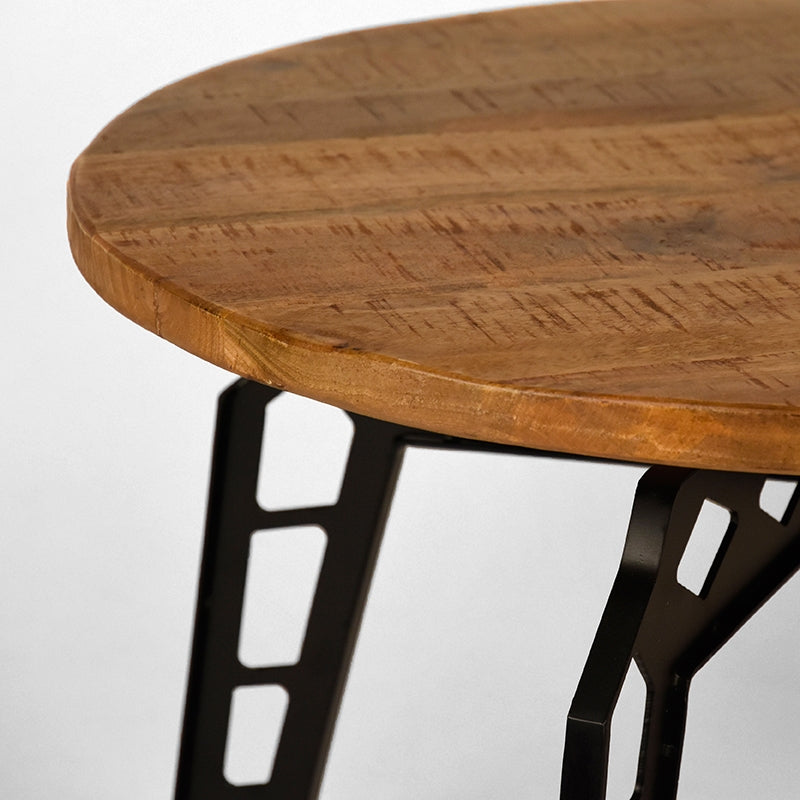 LABEL51 Salontafel Pebble - Rough - Mangohout - 80 cm - Rond van LABEL51 – Luxe comfort op maat van PureWonen. Vraag naar de beste prijs.