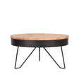 LABEL51 Salontafel Saran - Zwart - Mangohout - 80 cm van LABEL51 - laagste prijs offerte van PureWonen