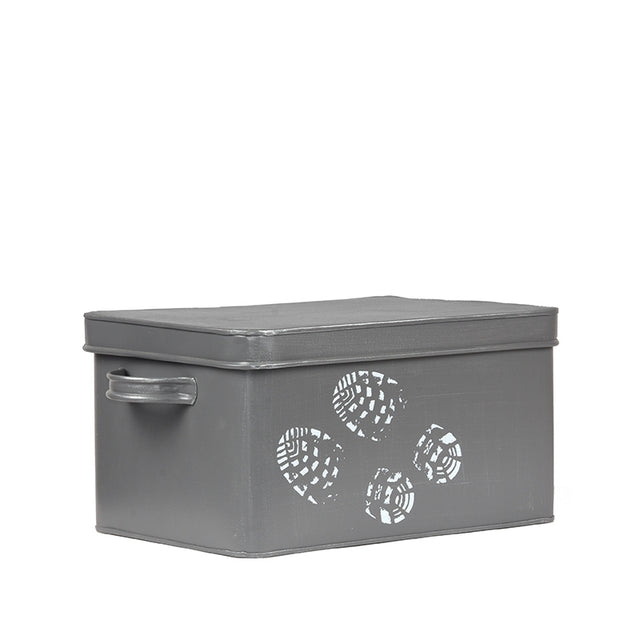 LABEL51 Schoenpoets Opbergkist - Grijs - Metaal van LABEL51 – Luxe comfort op maat van PureWonen. Vraag naar de beste prijs.