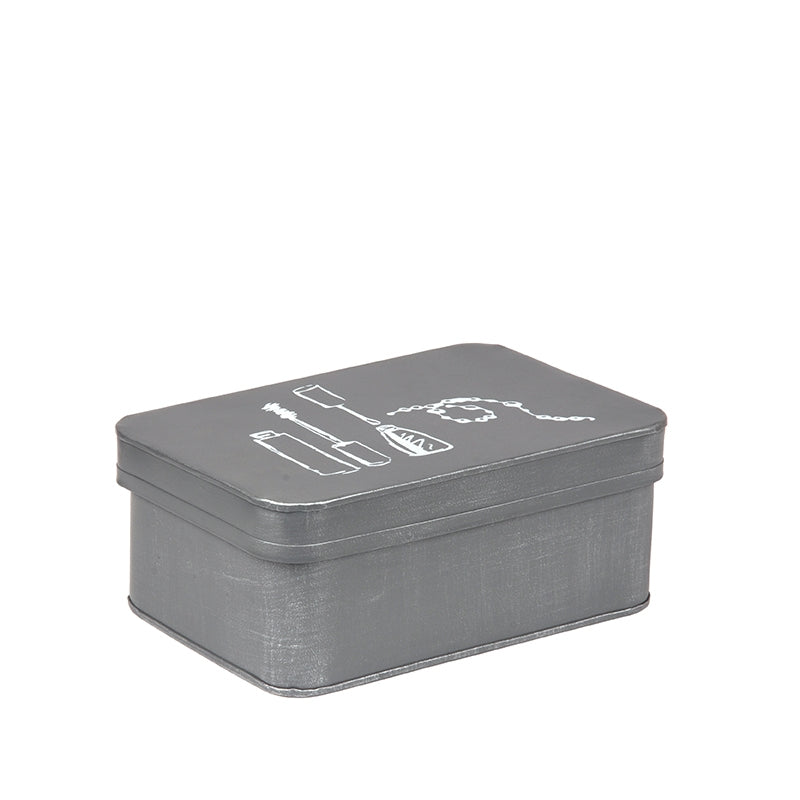 LABEL51 Make-Up opbergkist - Grijs - Metaal van LABEL51 – Luxe comfort op maat van PureWonen. Vraag naar de beste prijs.