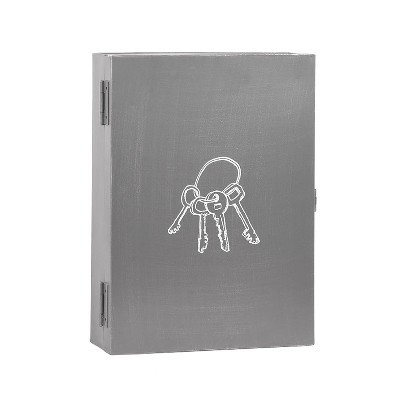 LABEL51 Wanddecoratie Sleutelkastje - Antiek grijs - Metaal van LABEL51 – Luxe comfort op maat van PureWonen. Vraag naar de beste prijs.