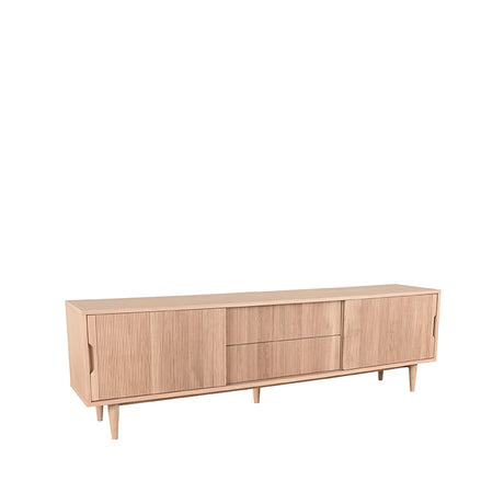 LABEL51 Tv-meubel Jule - Naturel - Eiken - Tv-Meubel 200 cm van LABEL51 – Luxe comfort op maat van PureWonen. Vraag naar de beste prijs.